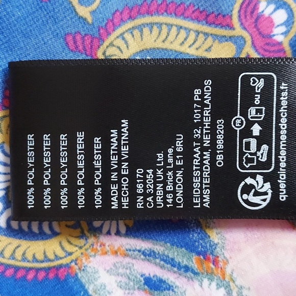 Urban Outfitters Silence + Noise NWT Multicolored Floral Paisley Halter Top XL - Picture 9 of 9